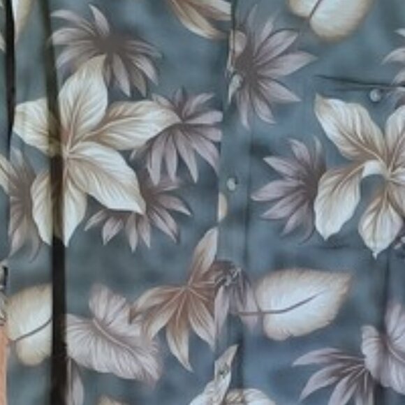 Campia Moda Men's 100% Rayon Short Sleeve Hawaiian Button-Front Shirt Size L - Picture 4 of 9